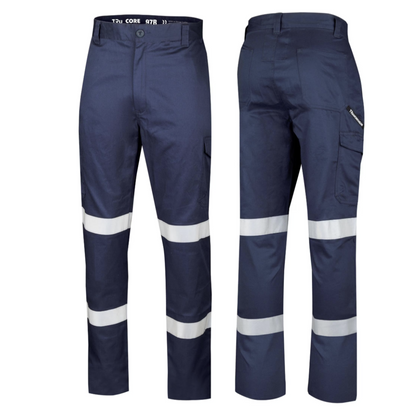 Midweight Drill Trousers with Biomotion Reflective Tape - 240 GSM
