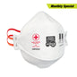 Force 360 - P2CV Flat Fold Valved Carbon Respirator (20 Pack) - RWRX353