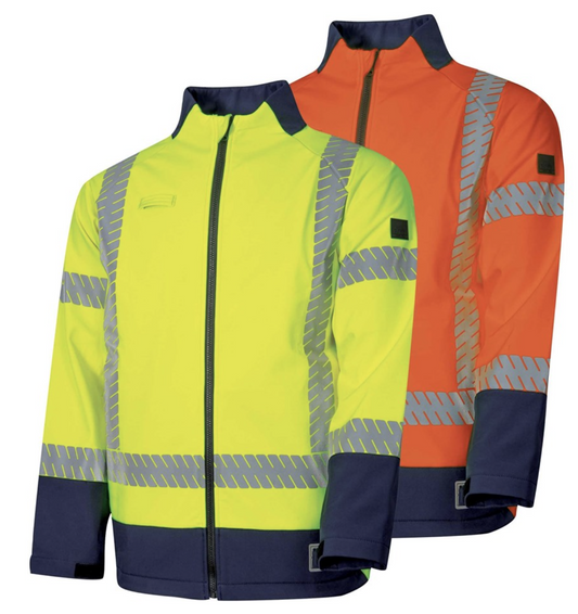 BOOL - Hi-Vis PPE2 Softshell Jacket with Segmented FR Reflective Tape - BW2300T8