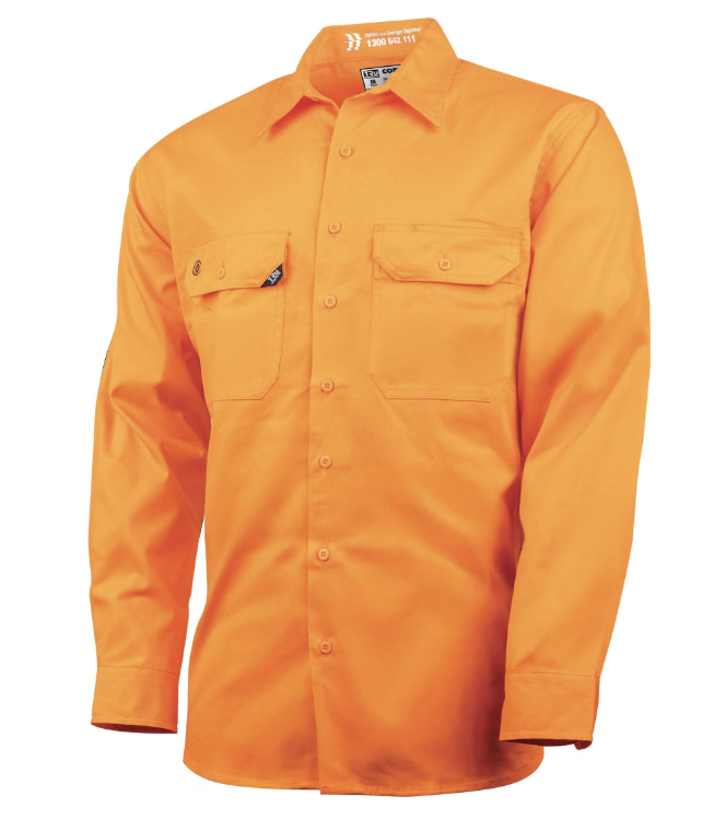 TRu Workwear - Lightweight Vented Hi-Vis Drill Shirt - CS1000
