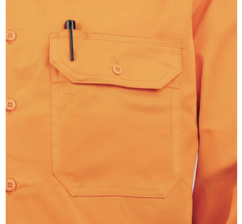 TRu Workwear - Lightweight Vented Hi-Vis Drill Shirt - CS1000