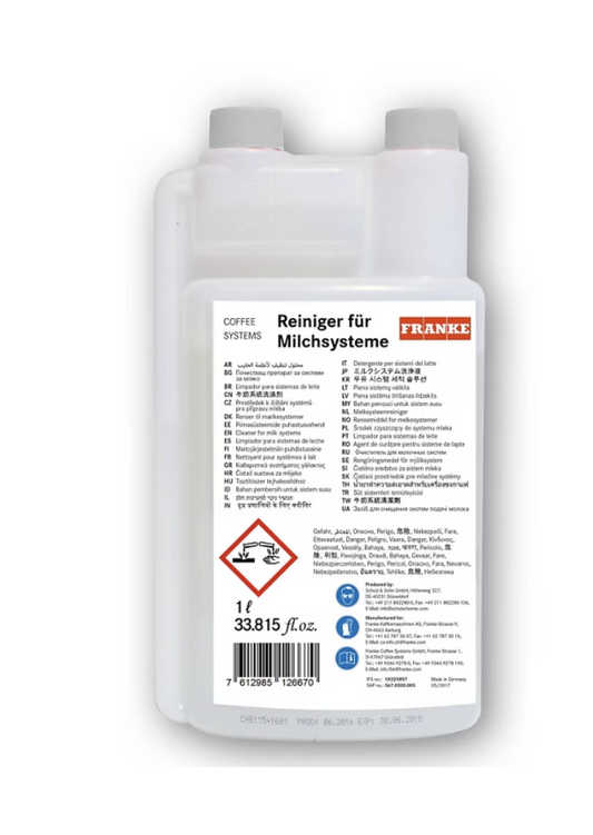 Franke Milk System Cleaning Agent - 1Ltr