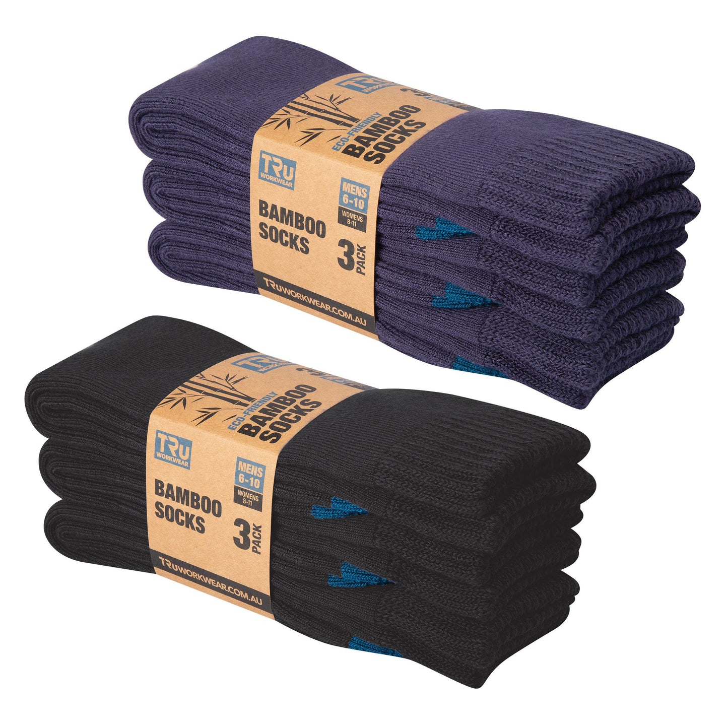 TRu Brands - Eco-Friendly Bamboo Socks Triple pack - TA1030