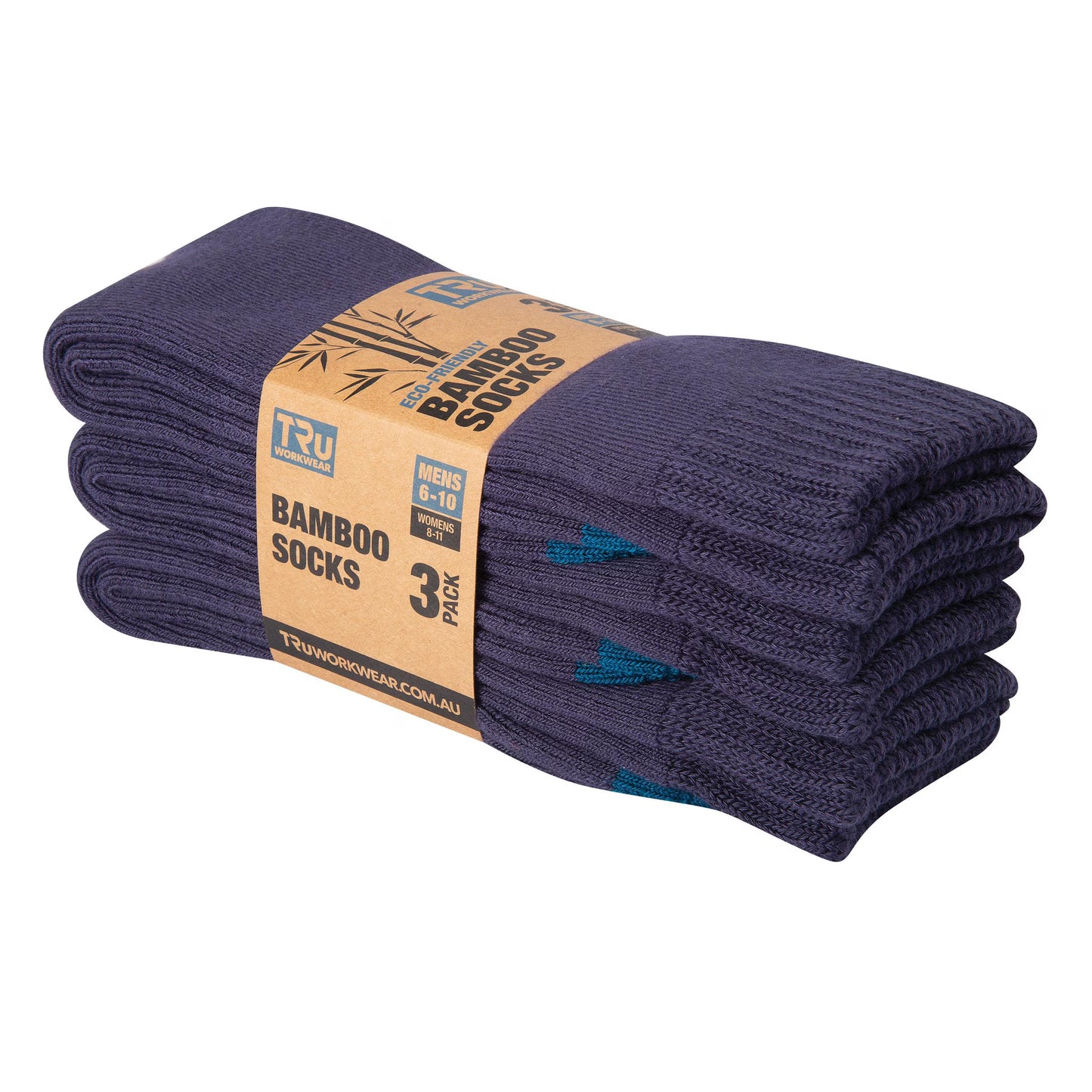 TRu Brands - Eco-Friendly Bamboo Socks Triple pack - TA1030