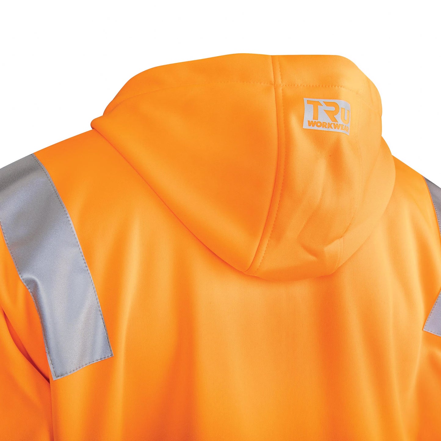 TRu Workwear - Fleece Polyester Water Repellent Hoodie W/Reflective Tape VIC Rail - TF1959T4