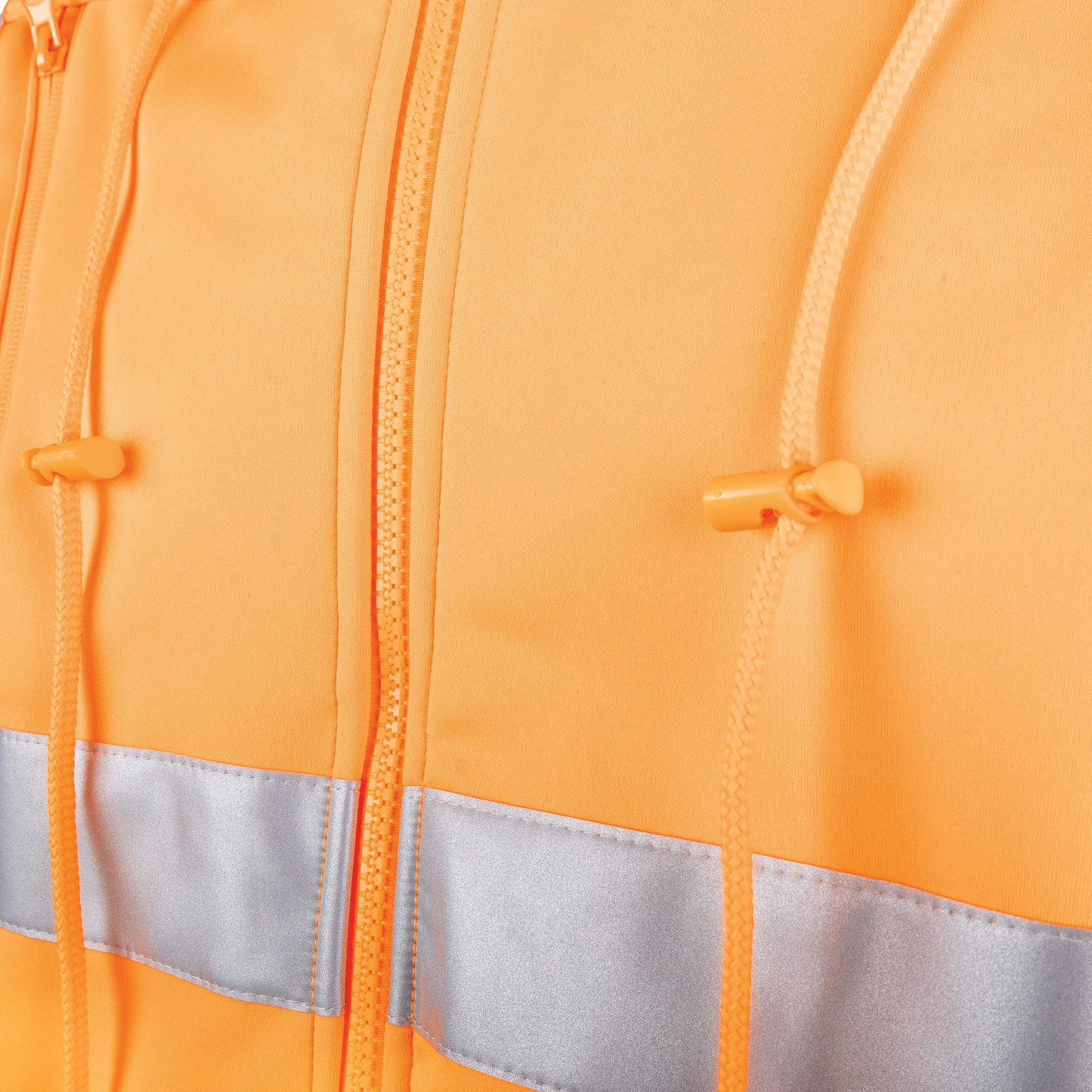 TRu Workwear - Fleece Polyester Water Repellent Hoodie W/Reflective Tape VIC Rail - TF1959T4