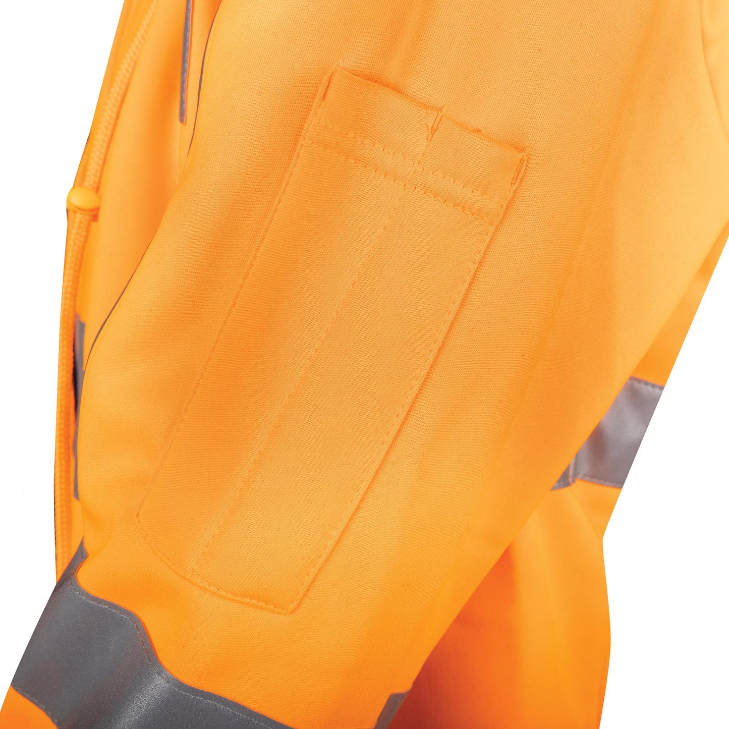 TRu Workwear - Fleece Polyester Water Repellent Hoodie W/Reflective Tape VIC Rail - TF1959T4