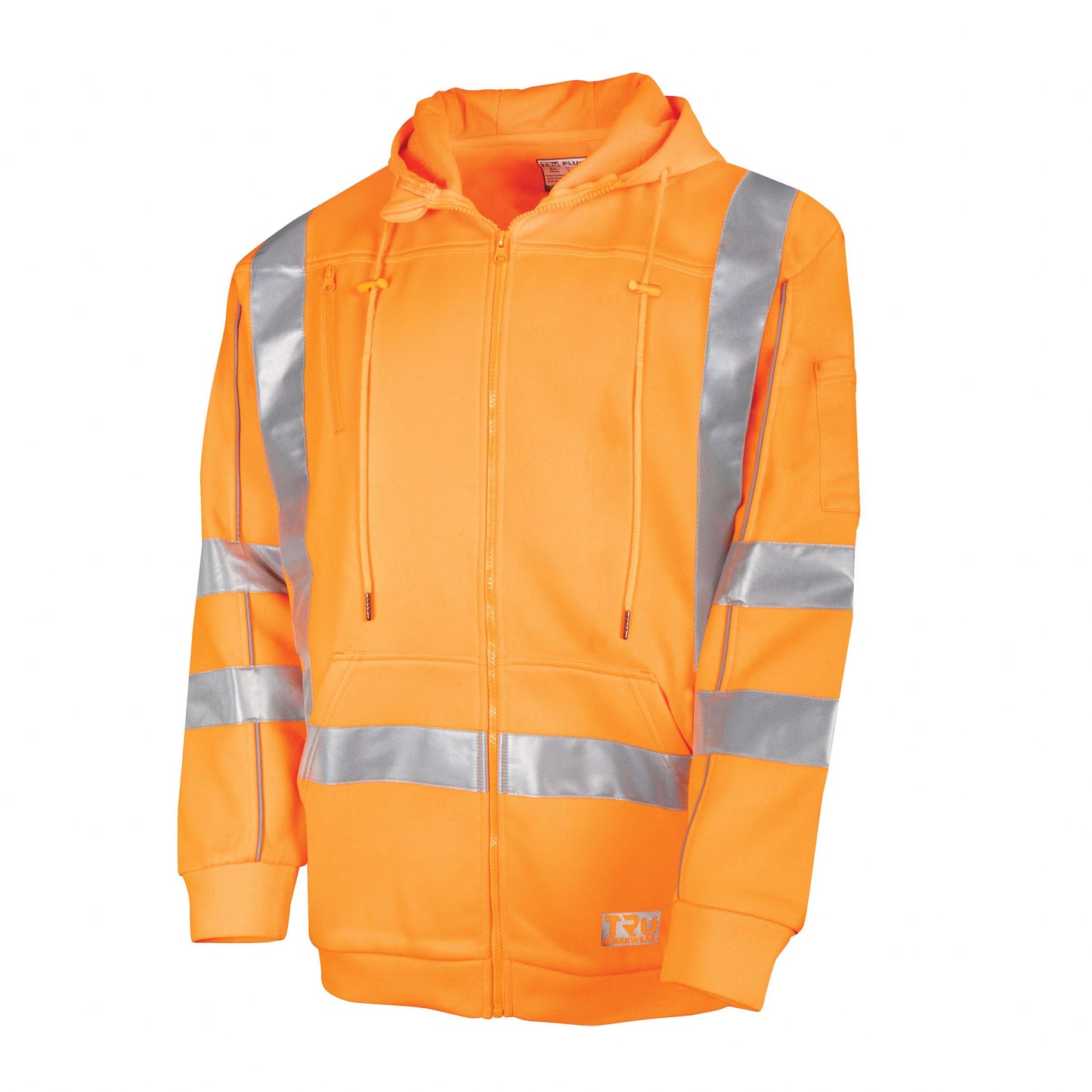 TRu Workwear - Fleece Hoodie with Reflective Tape NSW Rail - TF1959T5