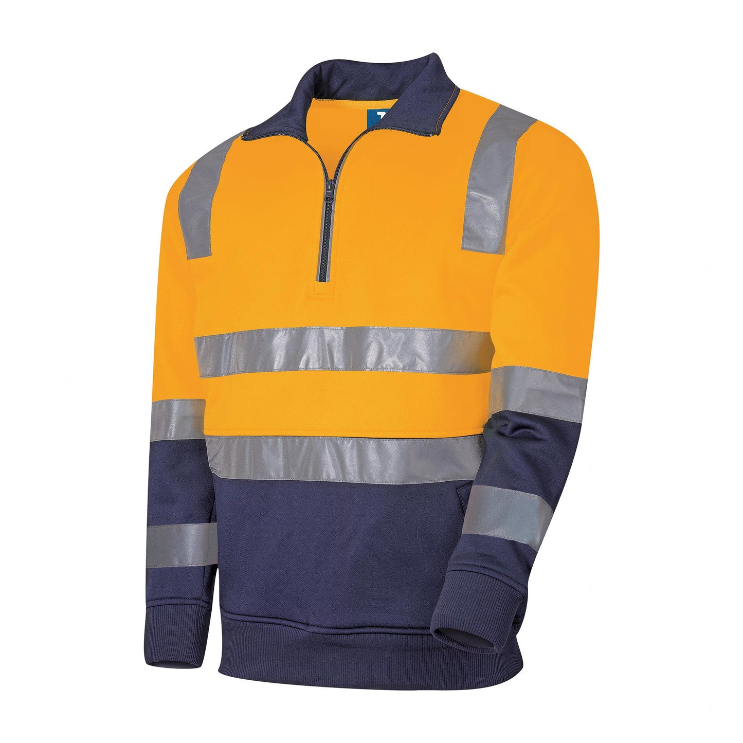 TRu Workwear - 1/4 Zip Fleece Jumper W/Reflective Tape VIC Rail - TF2950T4