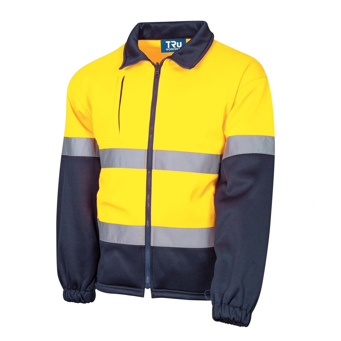 TRu Workwear - Full Zip Water Repellent Fleece Jacket W/Reflective - TF2955T1