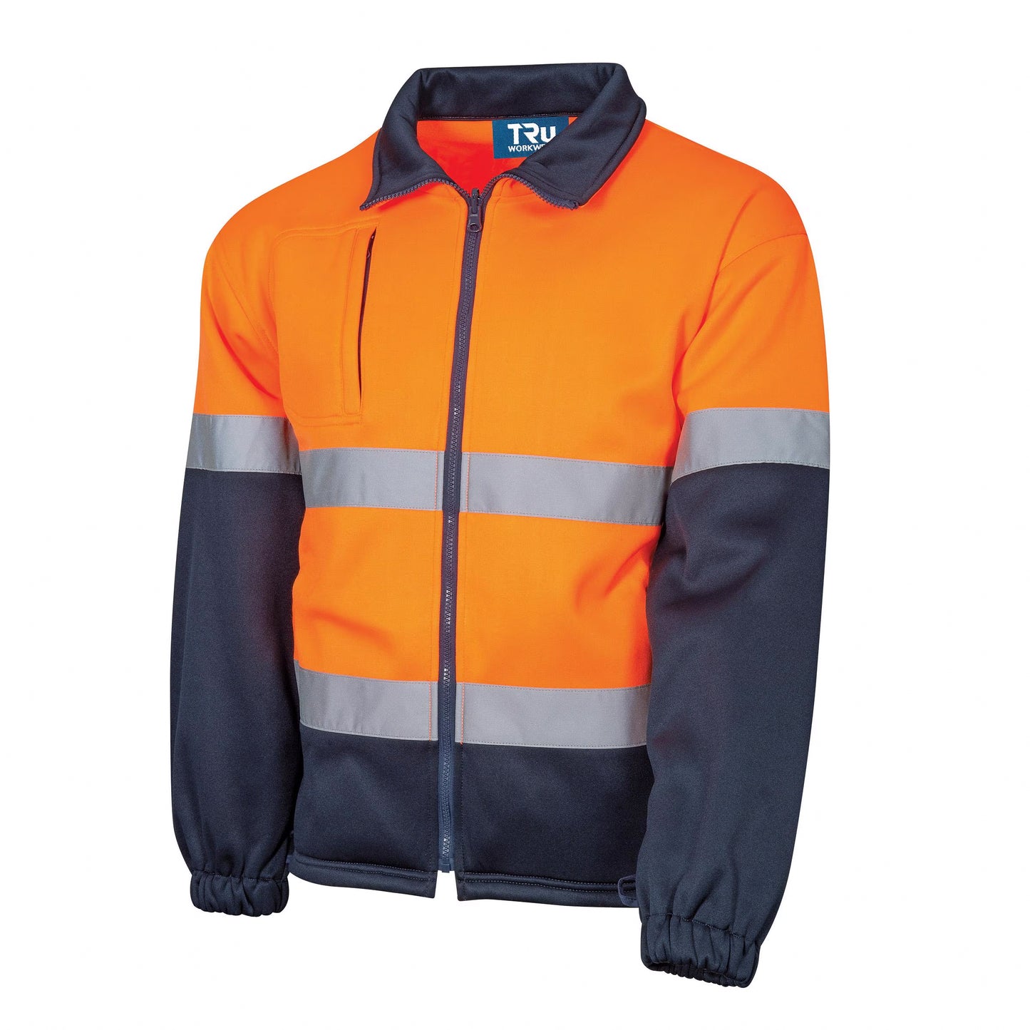 TRu Workwear - Full Zip Water Repellent Fleece Jacket W/Reflective - TF2955T1