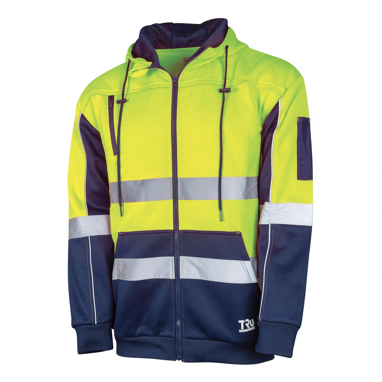 TRu Workwear - Two-Tone Fleece Hoodie w/Reflective Tape - TF2959T1