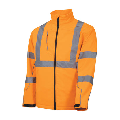 TRu Workwear - Softshell Full Zip Jacket w/Reflective Tape NSW Rail - TJ1960T5