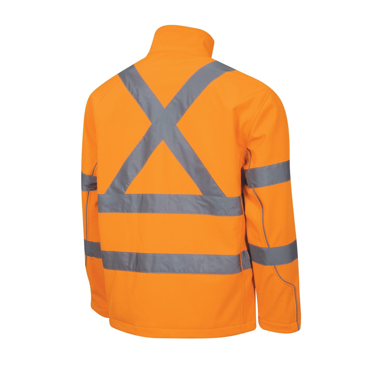 TRu Workwear - Softshell Full Zip Jacket w/Reflective Tape NSW Rail - TJ1960T5
