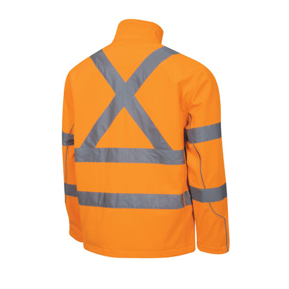 TRu Workwear - Softshell Full Zip Jacket w/Reflective Tape NSW Rail - TJ1960T5