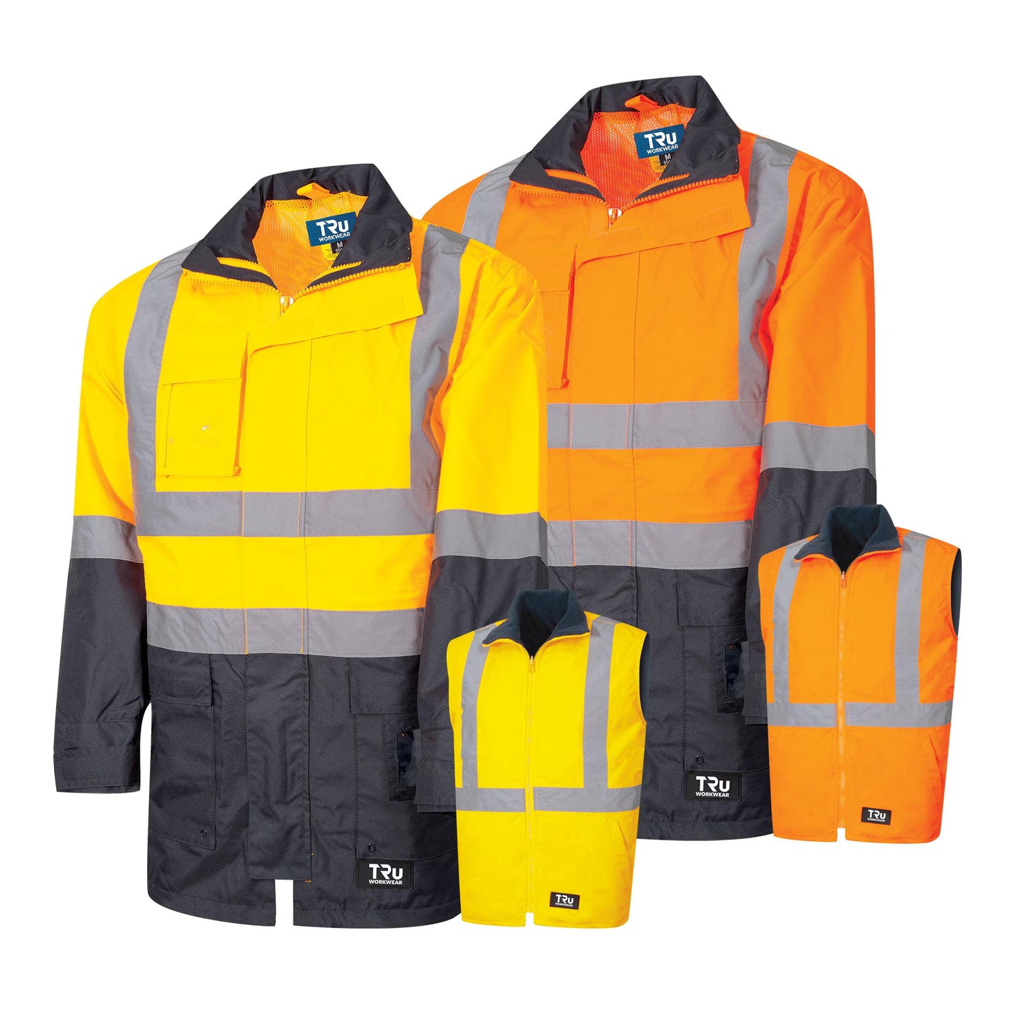 TRu Workwear - 4 in 1 Jacket w/Reflective Tape - TJ2910T6