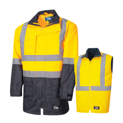 TRu Workwear - 4 in 1 Jacket w/Reflective Tape - TJ2910T6
