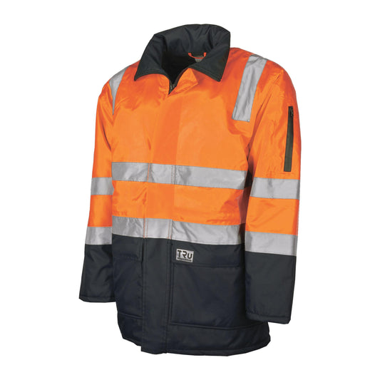 TRu Workwear - Rain Jacket with Quilted Lining w/Reflective Tape - TJ2930T4