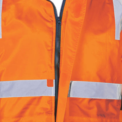 TRu Workwear - Rain Jacket with Quilted Lining w/Reflective Tape - TJ2930T4