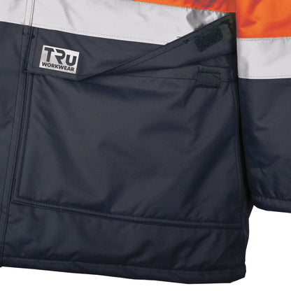 TRu Workwear - Rain Jacket with Quilted Lining w/Reflective Tape - TJ2930T4