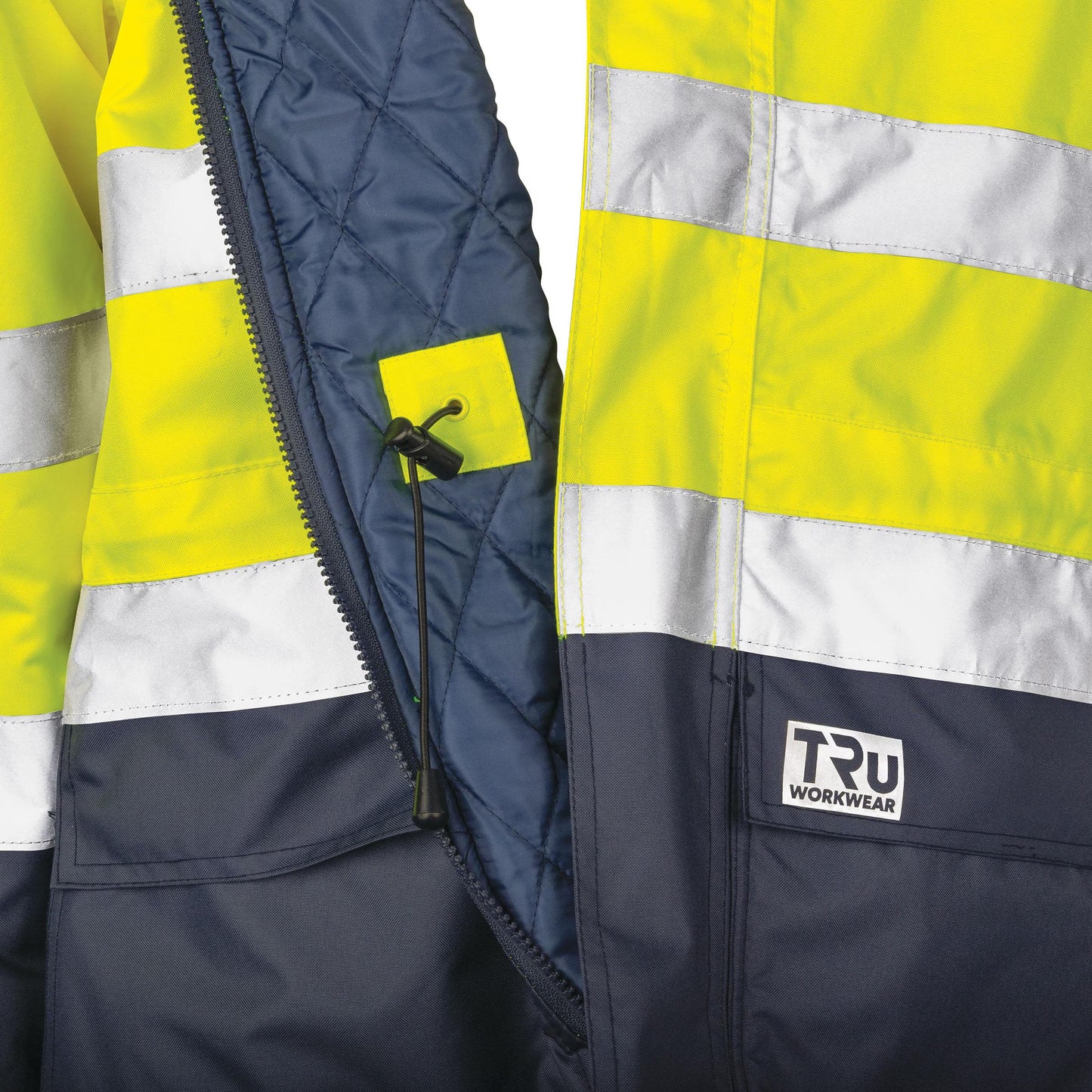 TRu Workwear - Rain Jacket with Quilted Lining w/Reflective Tape - TJ2930T4