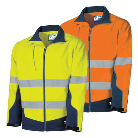 TRu Workwear - Softshell Full Zip Jacket w/Reflective Tape- TJ2960T1