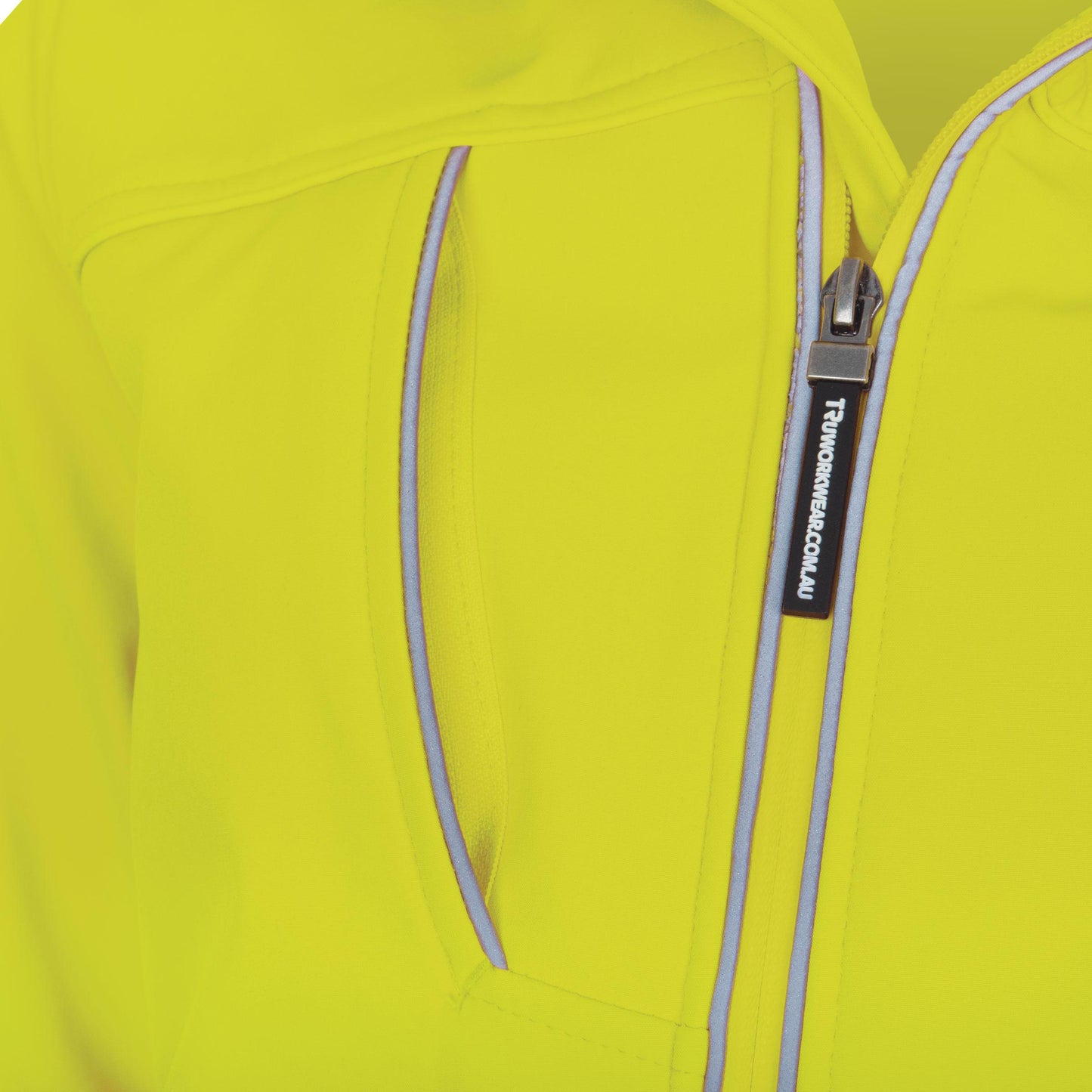 TRu Workwear - Womens Softshell Full Zip Jacket with Reflective Tape - TJW1960T1