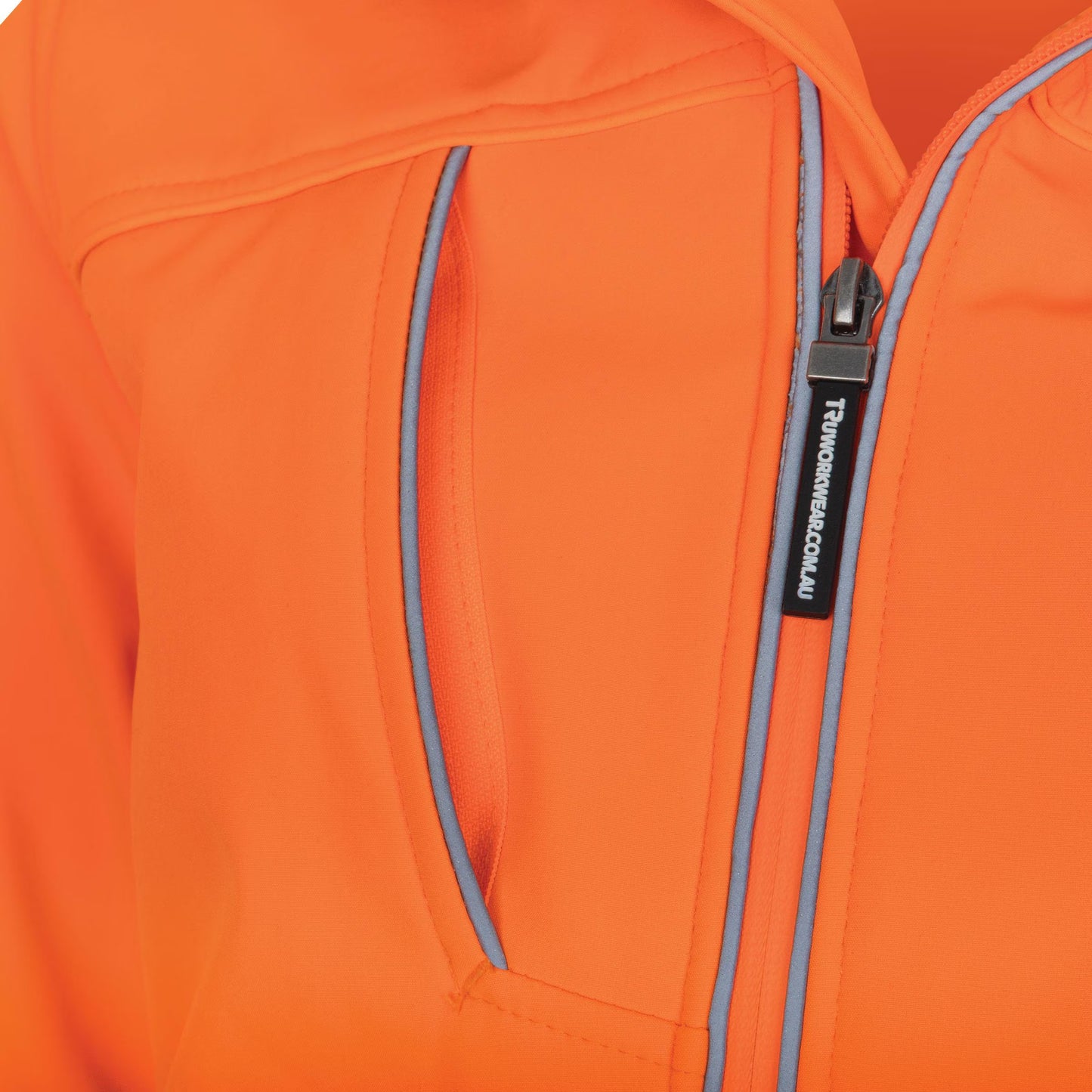 TRu Workwear - Womens Softshell Full Zip Jacket with Reflective Tape - TJW1960T1