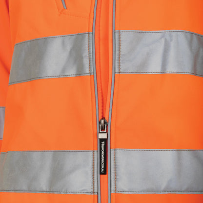 TRu Workwear - Womens Softshell Full Zip Jacket with Reflective Tape - TJW1960T1