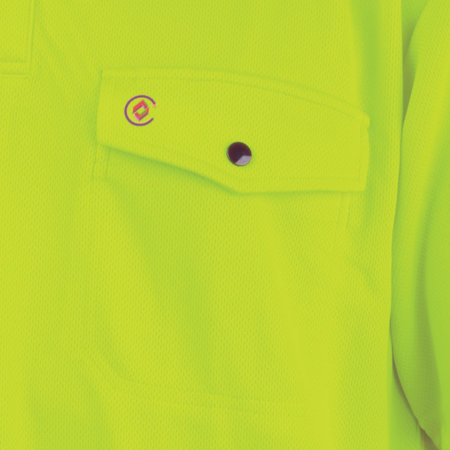 TRu Workwear - Recycled Women's Anti-Microbial Micromesh L/S Two Tone Hi-Vis Polo Shirt - TSW2425