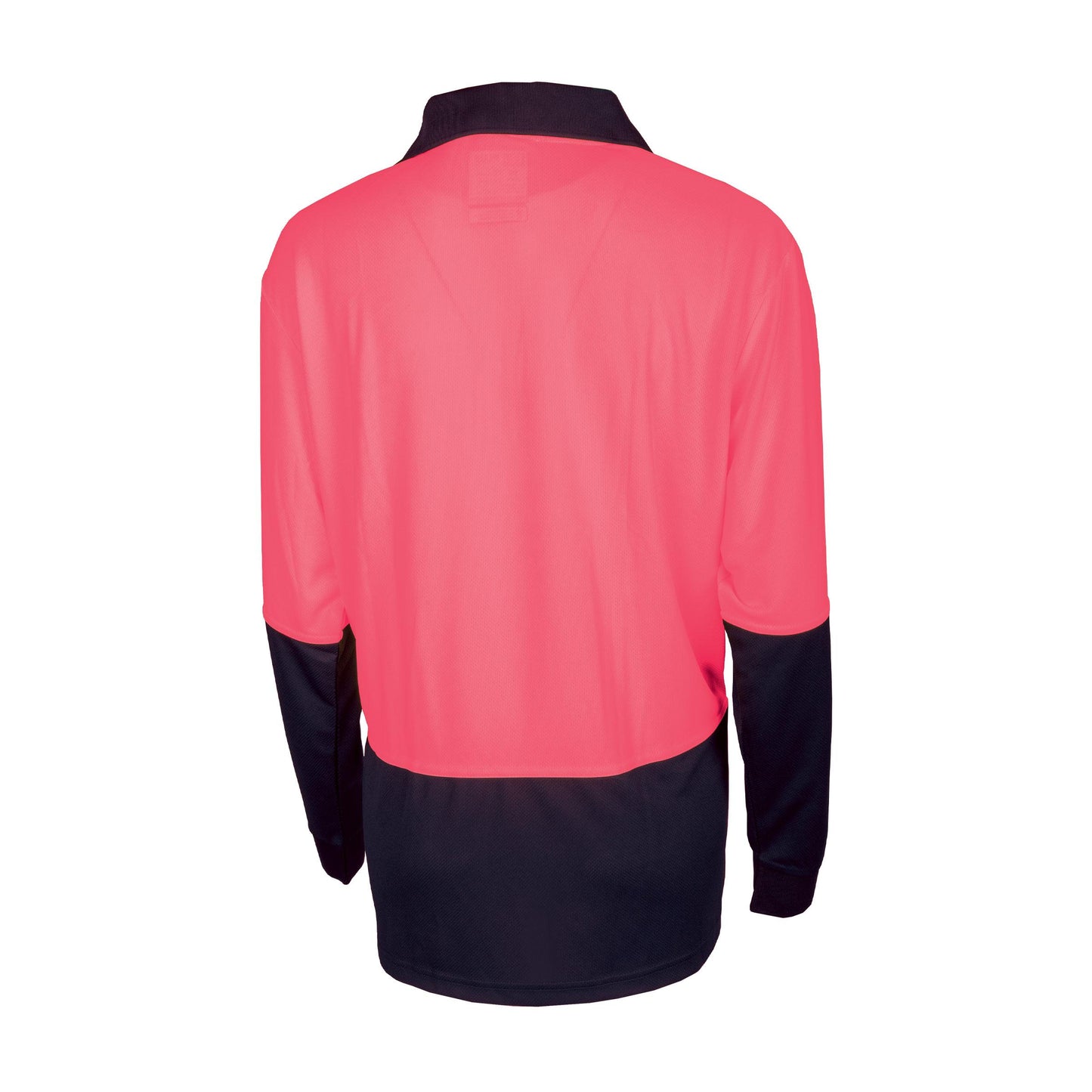 TRu Workwear - Recycled Women's Anti-Microbial Micromesh L/S Two Tone Hi-Vis Polo Shirt - TSW2425