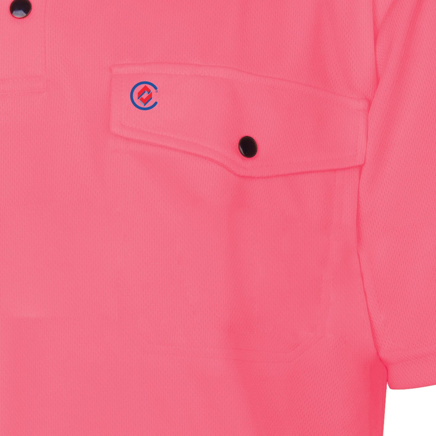 TRu Workwear - Recycled Women's Anti-Microbial Micromesh L/S Two Tone Hi-Vis Polo Shirt - TSW2425