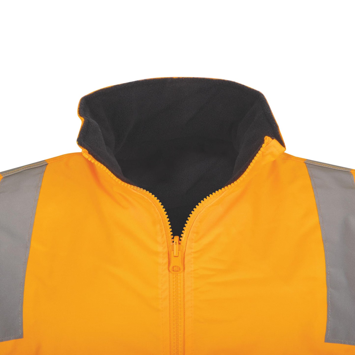 TRu Workwear - Reversible Polyester Oxford Vest w/ Reflective Tape Vic Rail - TV1915T4