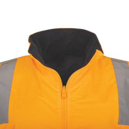 TRu Workwear - Reversible Polyester Oxford Vest w/ Reflective Tape Vic Rail - TV1915T4