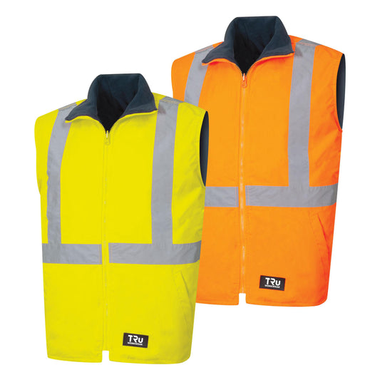 TRu Workwear - Wet Weather Reversible Vest w/Reflective Vest - TV1915T5