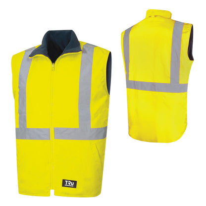 TRu Workwear - Wet Weather Reversible Vest w/Reflective Vest - TV1915T5
