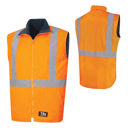 TRu Workwear - Wet Weather Reversible Vest w/Reflective Vest - TV1915T5