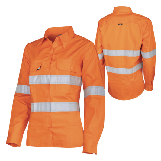 Tru Workwear - Women's Ripstop Vented L/S Hi-Vis Shirt w/Reflective Tape - DSW1169T1