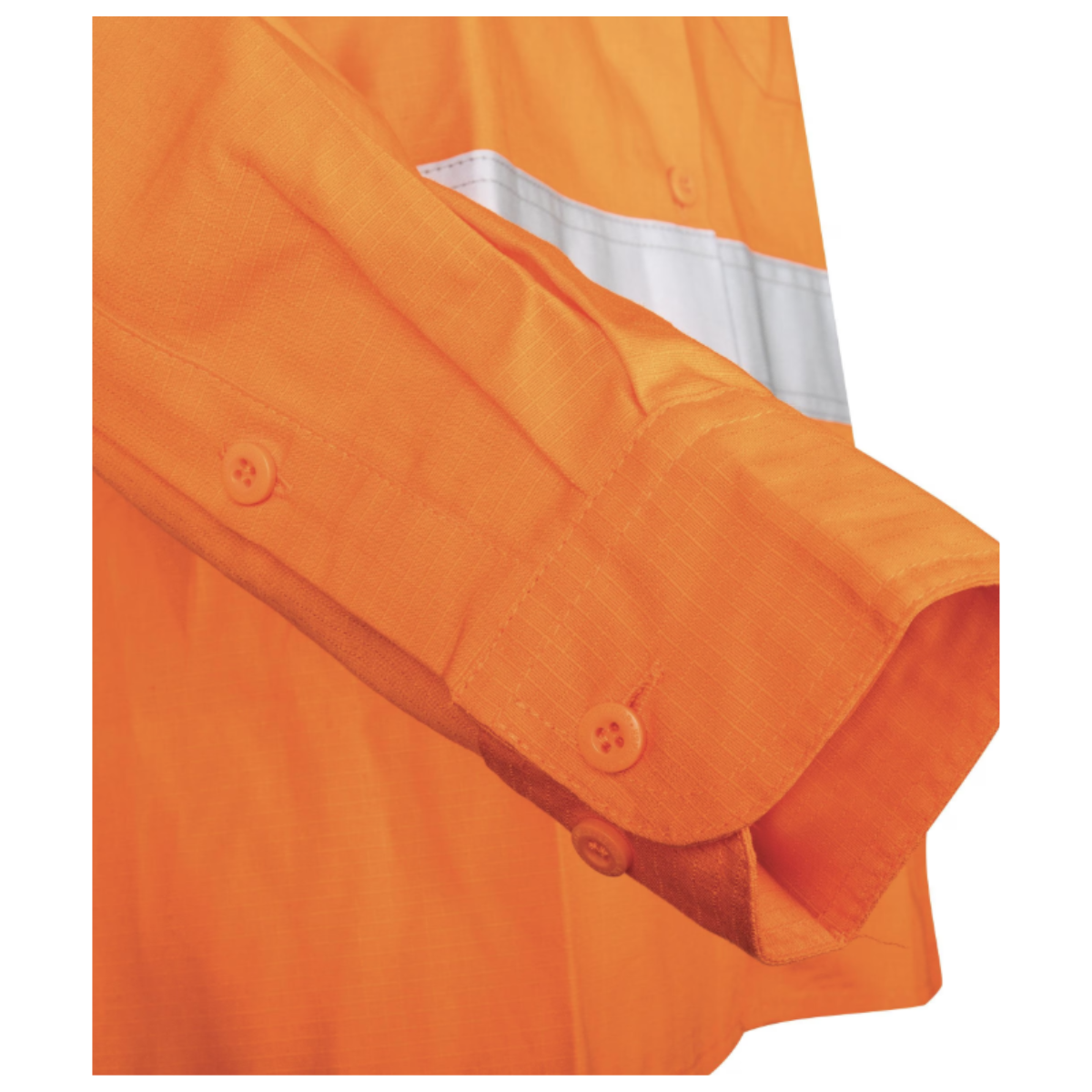 WOMENS Ripstop Vented L/S Hi-Vis Shirt With Reflective Tape