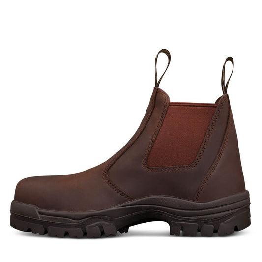 Oliver - 150mm Brown Elastic Sided Boot 45-627