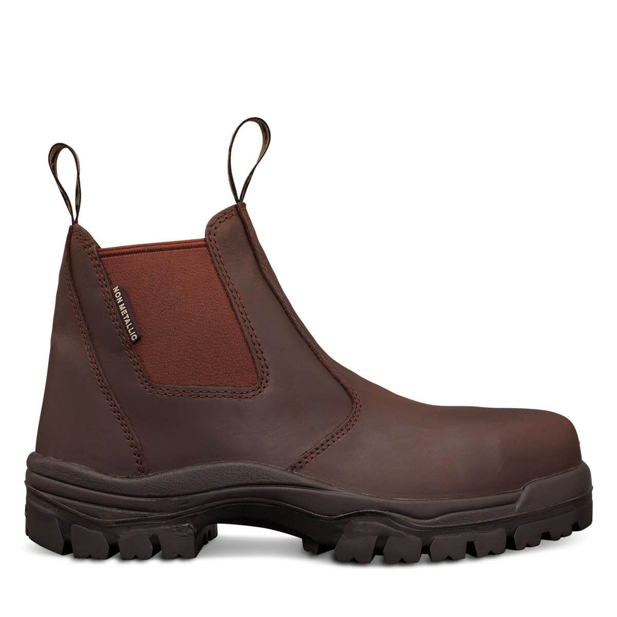 Oliver - 150mm Brown Elastic Sided Boot 45-627
