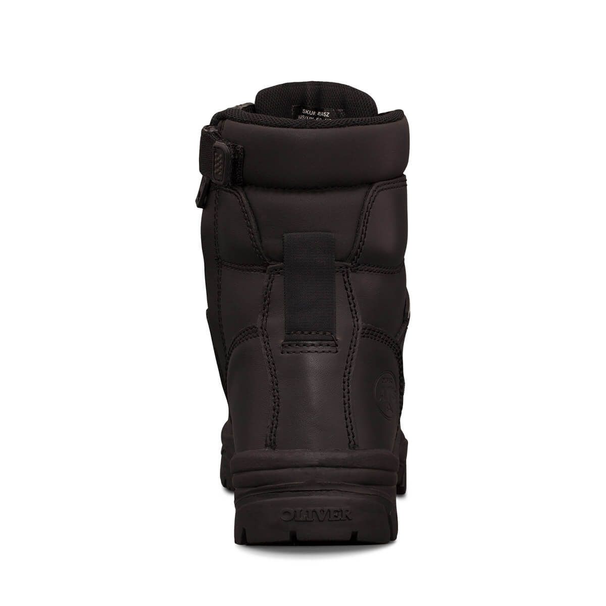 Oliver - 150mm Zip Sided Safety Boots Black - 45 645z