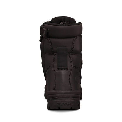 Oliver - 150mm Zip Sided Safety Boots Black - 45 645z