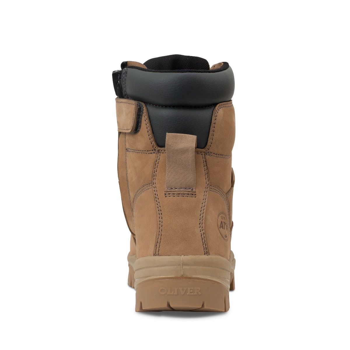 Oliver - 150mm Zip Sided Safety Boots Stone - 45 652z