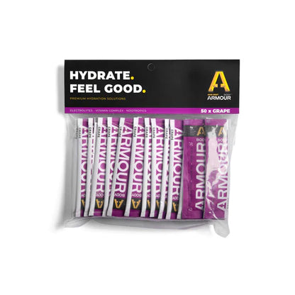 Body ARMOUR - Hydrate+ Hypotonic Sachets (50 Sachets) - BAHSP50